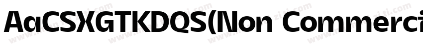AaCSXGTKDQS(Non CommercialUse)字体转换
